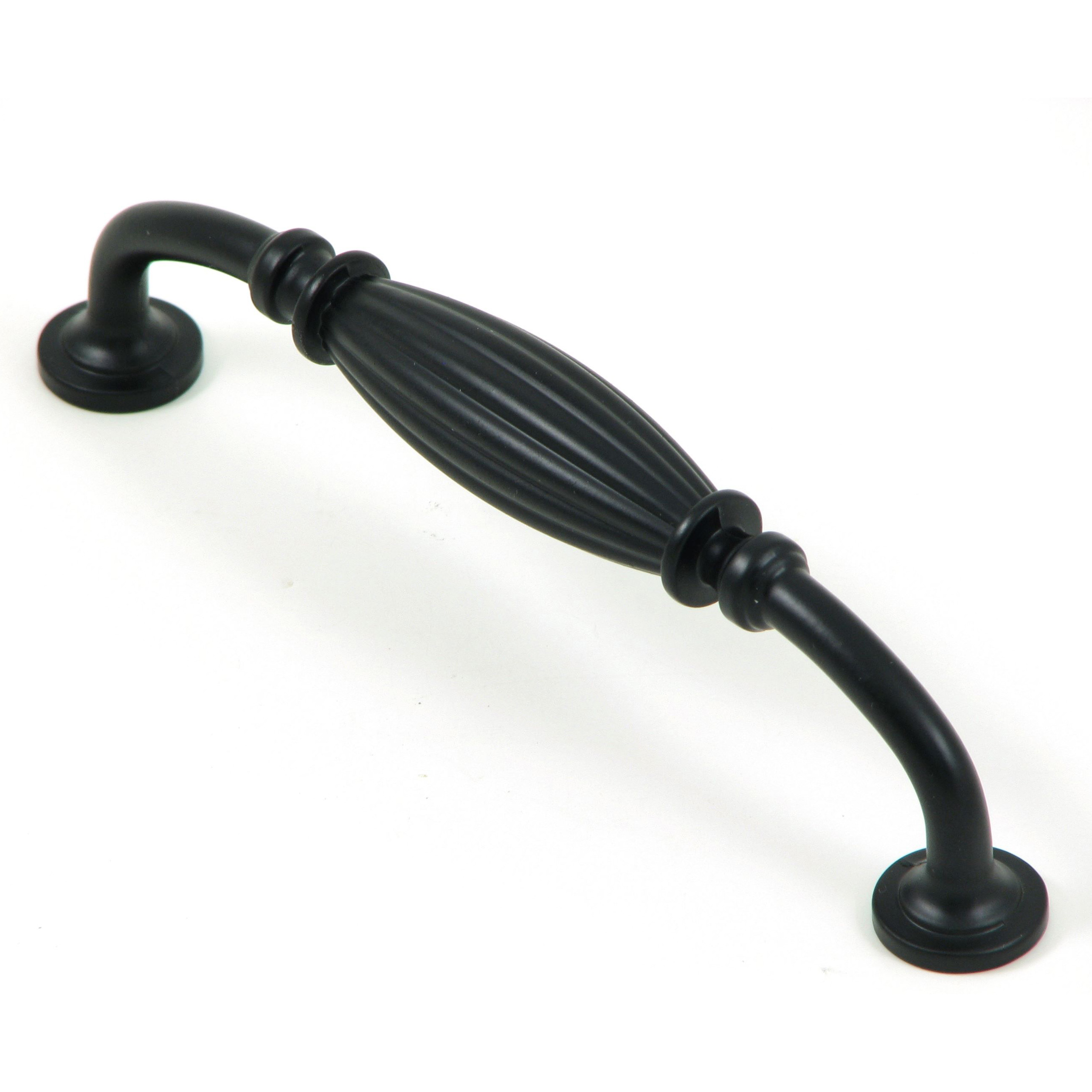French Country 5" Cabinet Pull in Matte Black 1 pc